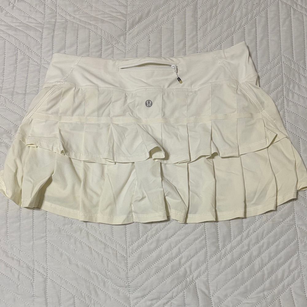 Lululemon Athletica Cream Skirt with Logo